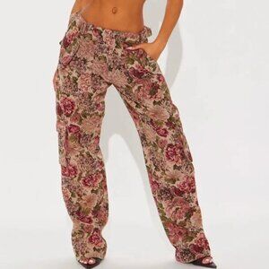 Fashion Nova Expensive Taste Jacquard Cargo Pant